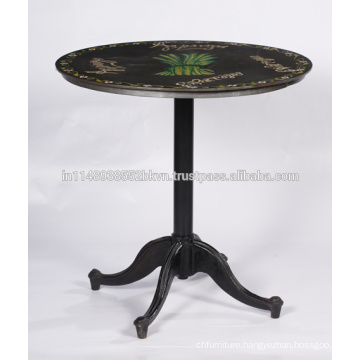 Round Black Dining Table